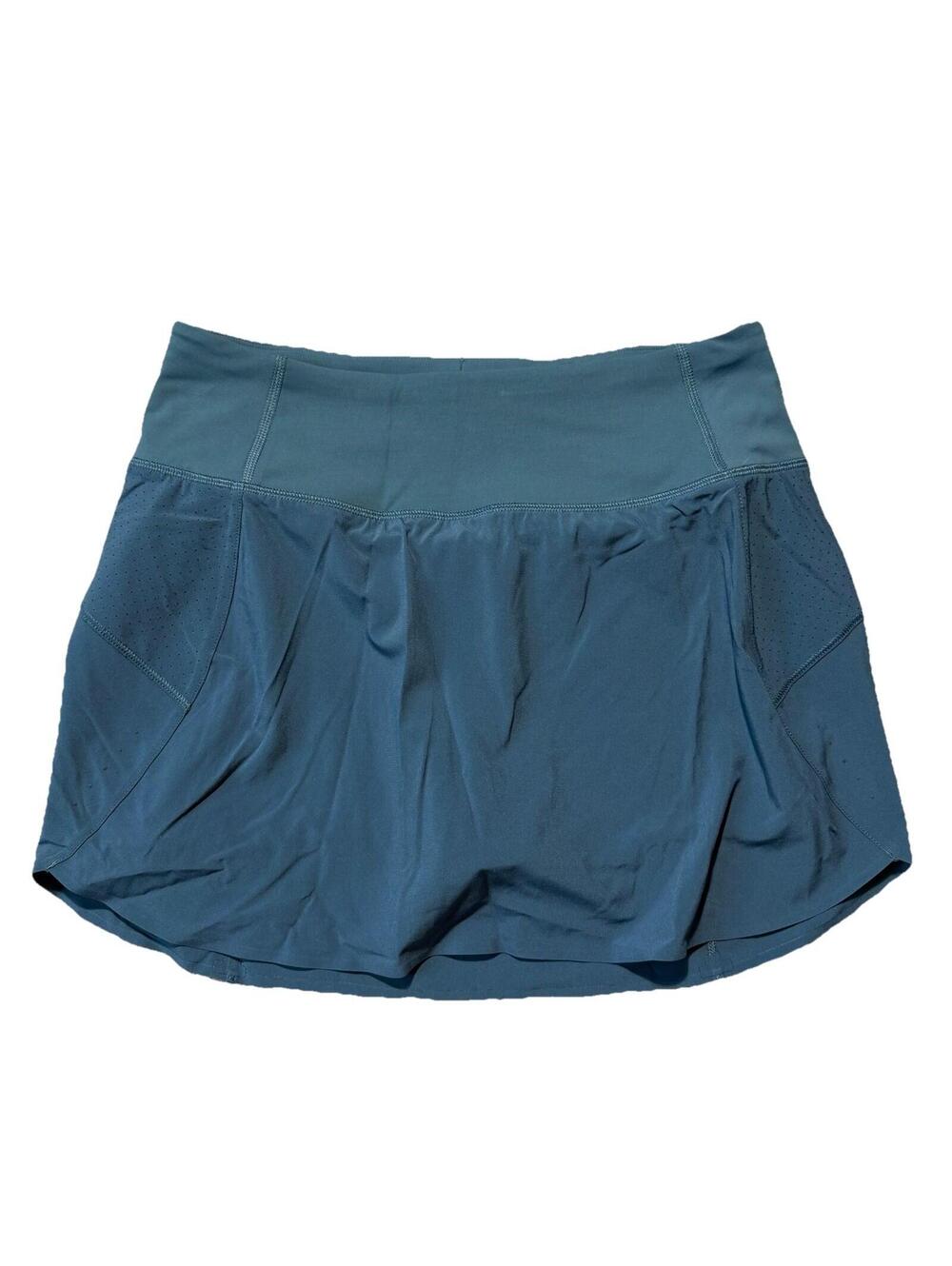 Athleta Run With It Skort Skirt Women’s Small Blue Tennis Pickleball Lined